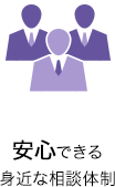 安心できる身近な相談体制